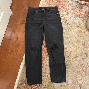 Black American Eagle Mom Jeans